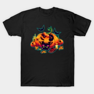 The cat and a pumpkin T-Shirt